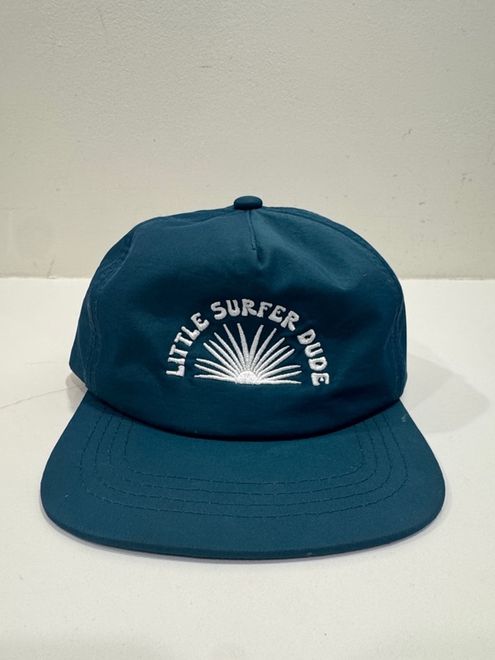 Little Surfer Dude Teal Kids Cap